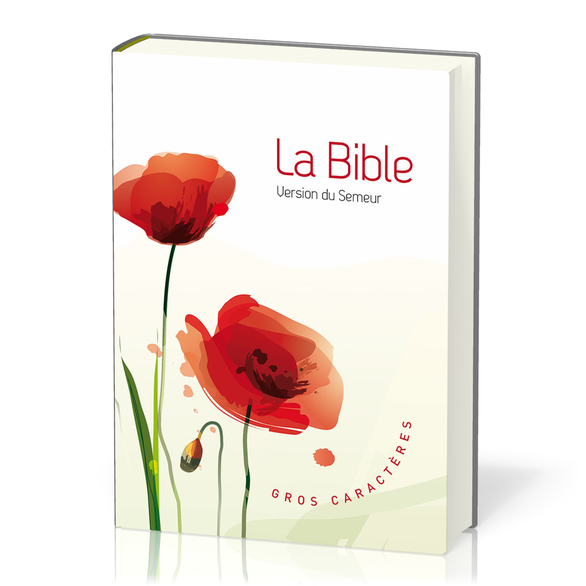 Bible Semeur 2015, gros caractères - couverture semi-souple, coquelicots
