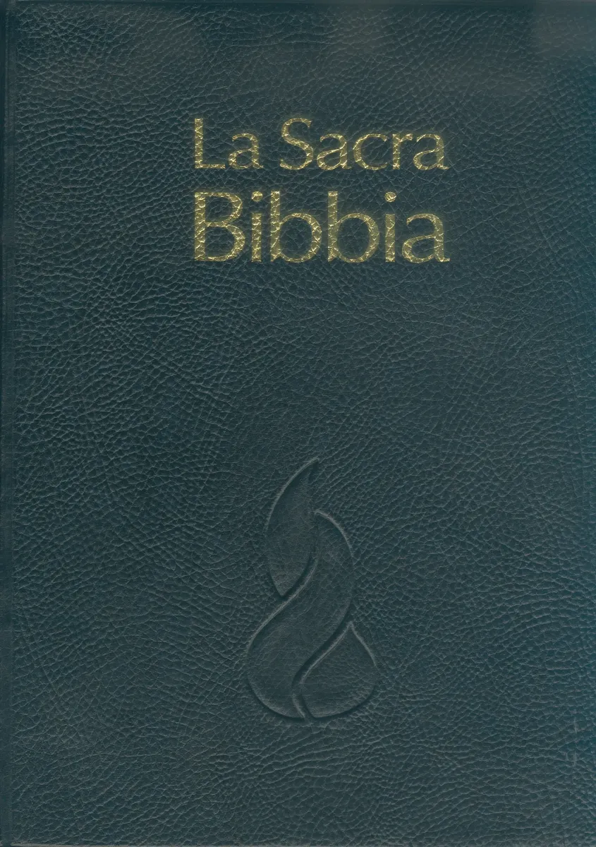 ITALIENISCH, BIBEL NUOVA RIVEDUTA, PARALLELSTELLEN, PVC, GOLDSCHNITT, GRIFFREGISTER, ABGERUNDETE...