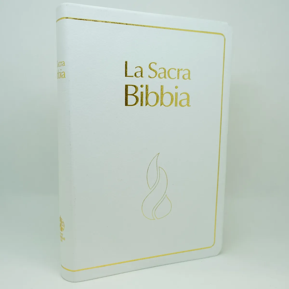 Italienisch, Bibel Nuova Riveduta, Parallelstellen - Fibroleder, Griffregister, Goldschnitt, Weiss