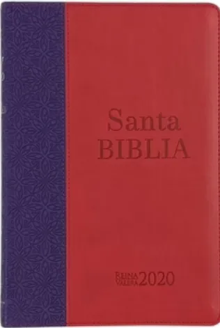 Spanisch, Bibel Reina Valera 2020, ultradünn, Kunstleder, zweifärbig lila/rot
