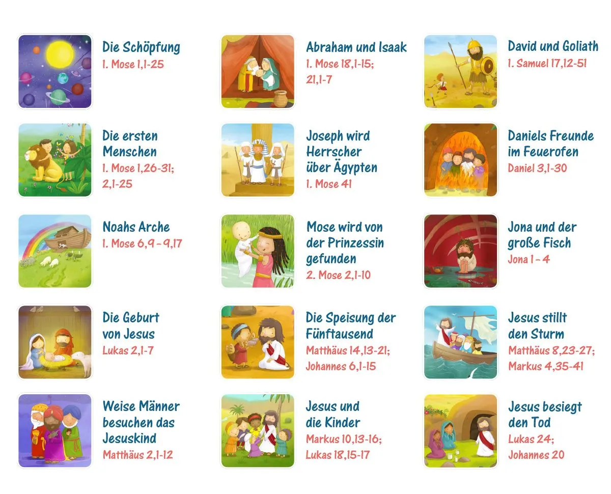 Bibel-Memo - Wer findet die meisten Paare?